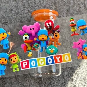 Kids cartoon character 16oz cup
